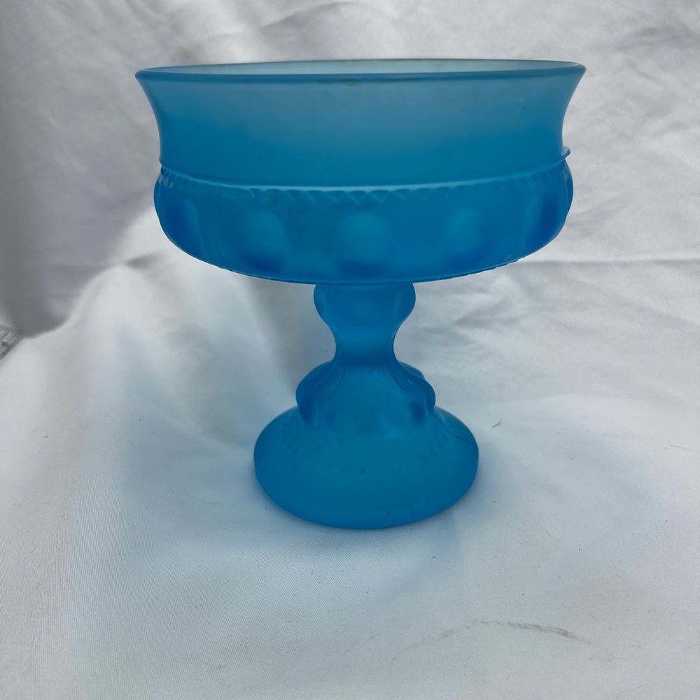 VTG Westmorland satin glass compote